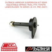 OUTBACK ARMOUR SUSP KIT REAR ADJ BYPASS TRAIL FITS TOYOTA LC 78S (6 CYL PRE 07)